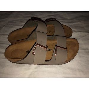 Brand New Stone Birkenstock Arizona Sandals